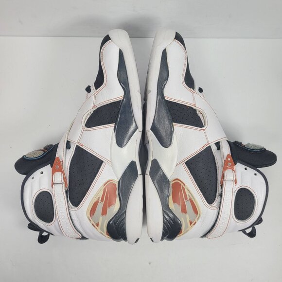 Air Jordan 8 Retro LS 2007 Men's White Black Toes Shoes 317258 104 US Size 11 - Picture 6 of 8
